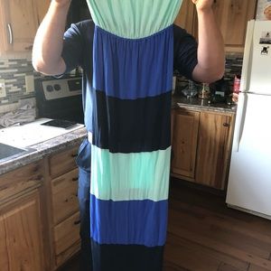 Buy one get one FREE! Blue maxi dress sz medium